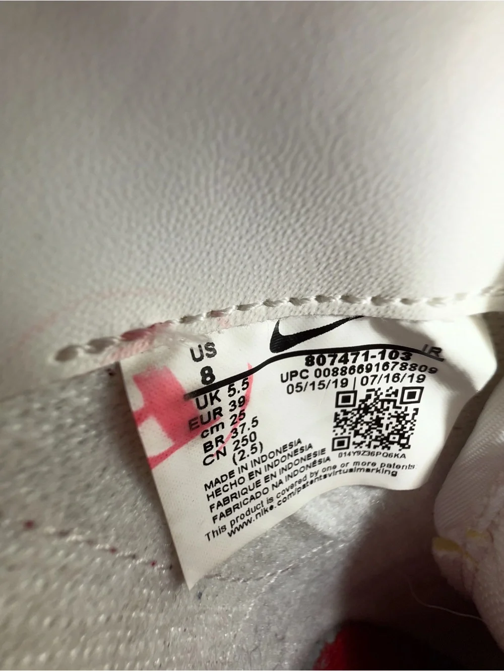 Nike White Red Blue Classic Cortez-Style Athletic Shoes - Forest Gump